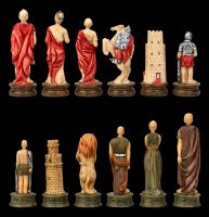 Chessmen Set - Romans vs. Gladiators