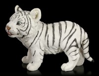 Weiße Tiger Figur - Baby tapsend