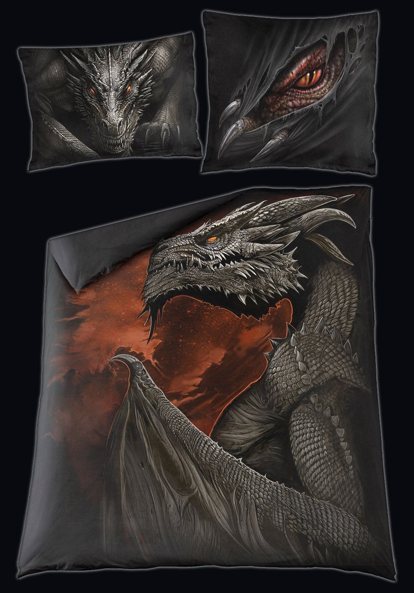 Majestic Draco - Double Duvet Cover with Pillow Case