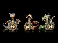 Dragon Figurines Set of 3 - Diamond Fever