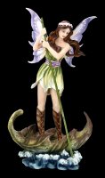 Fairy Figurine - Anca on Leaf Boat