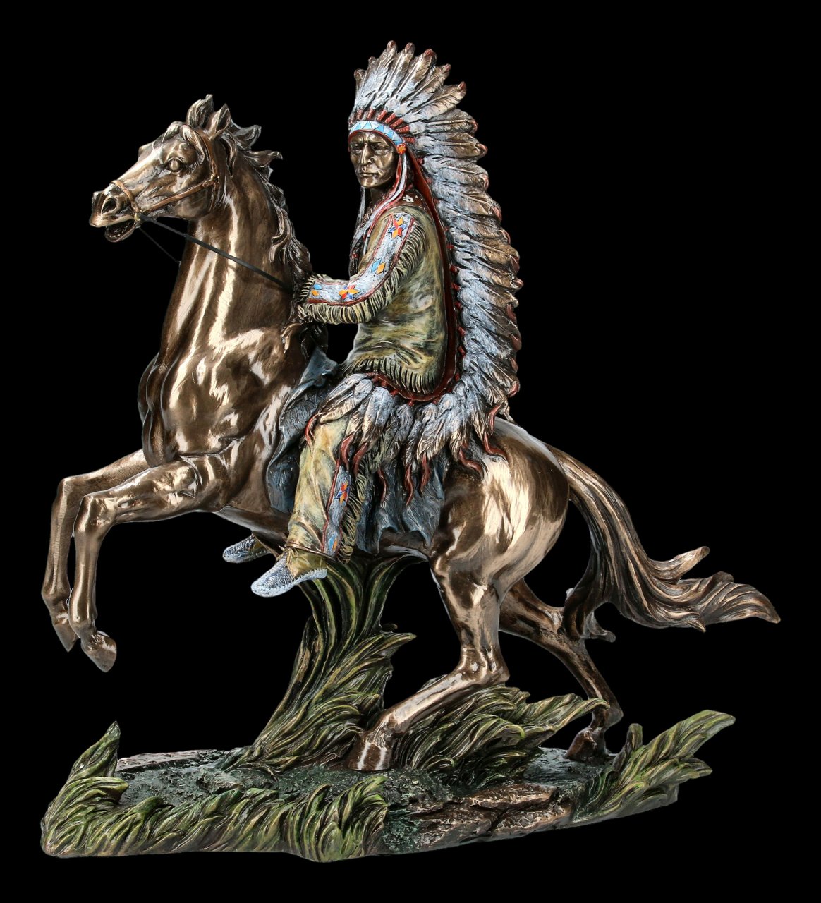 Indian Figurine - Buffalo Hunter Sitting Bull