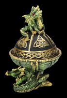 Schatulle keltisch - Grüne Drachen