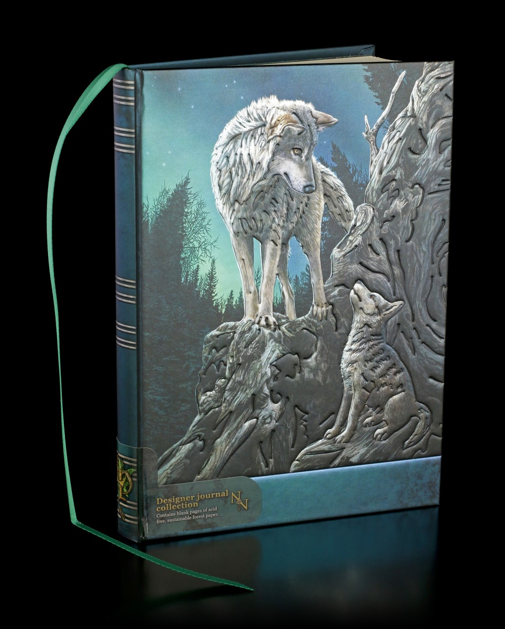 Hardcover Journal with Wolves - Guidance