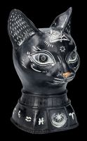 Cat Head with Magical Symbols