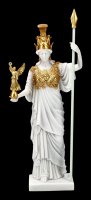 Athena Figur - Griechische Göttin weiß-gold