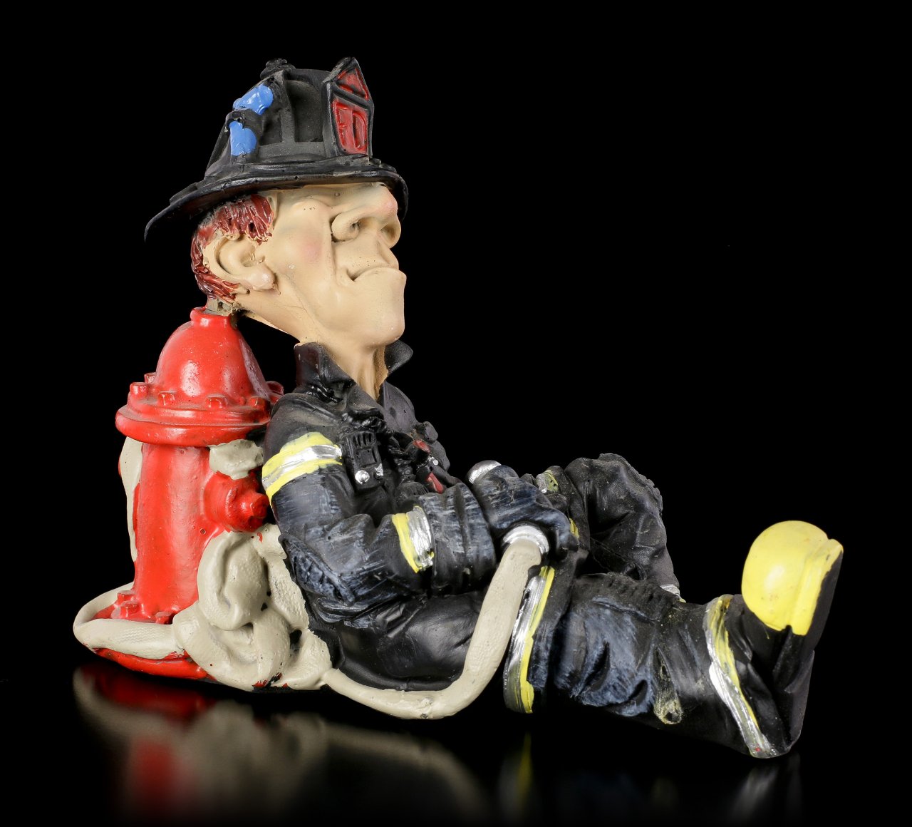 Funny Job Figurine - Firefighter is Sleeping