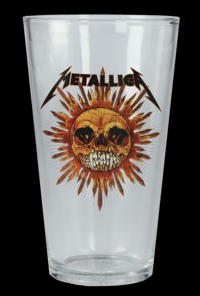 Drinking Glass Metallica - Sun