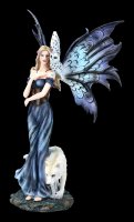 Fairy Figurine - Corelei with Owl and Wolf