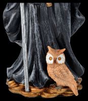Santa Muerte Figur mit Waage schwarz