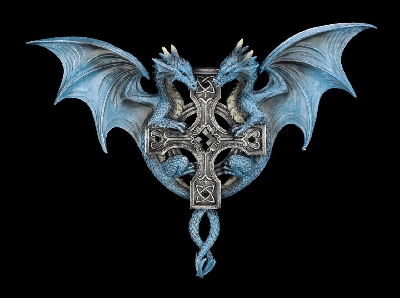 Wall Plaque - Dragon Duo by Anne Stokes