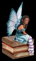 Elfen Figur auf Büchern - Book Fairy by Amy Brown