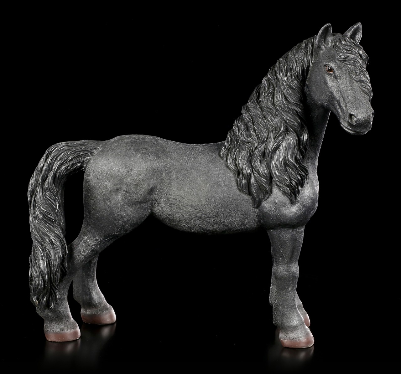 Friesian Horse Figurine - black