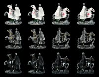 Crusader Figurines on Horse - Set of 12
