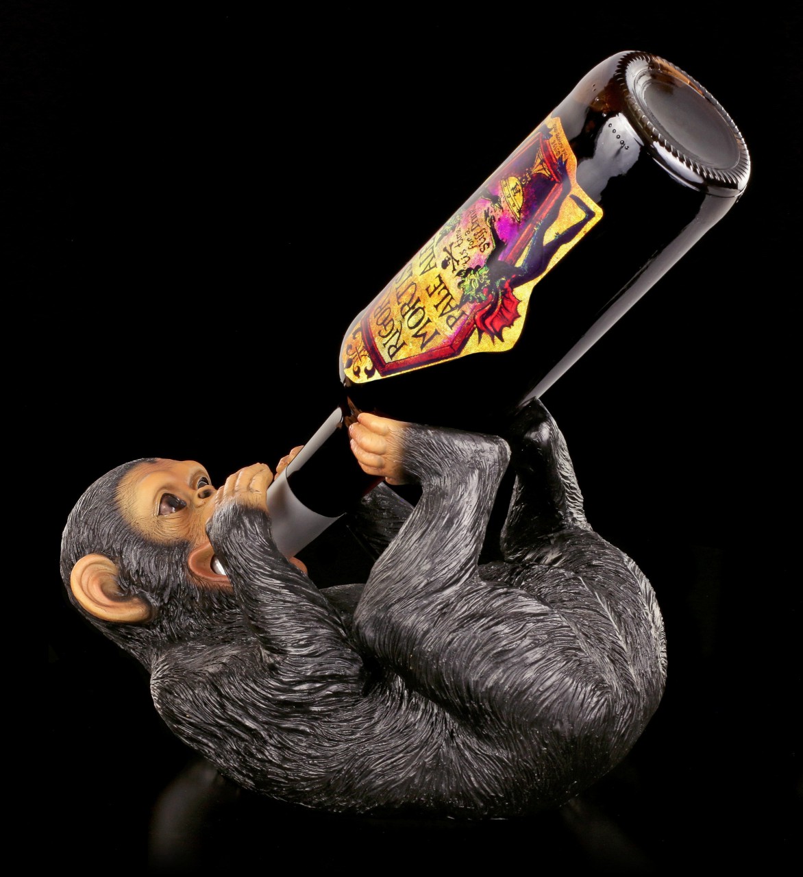 Flaschenhalter - Säufer Schimpanse