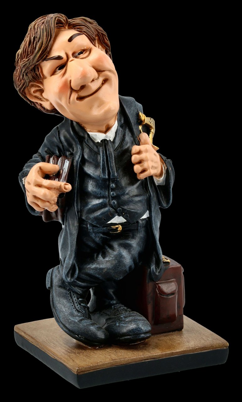 Funny Job Figurine - Lawyer with Books
