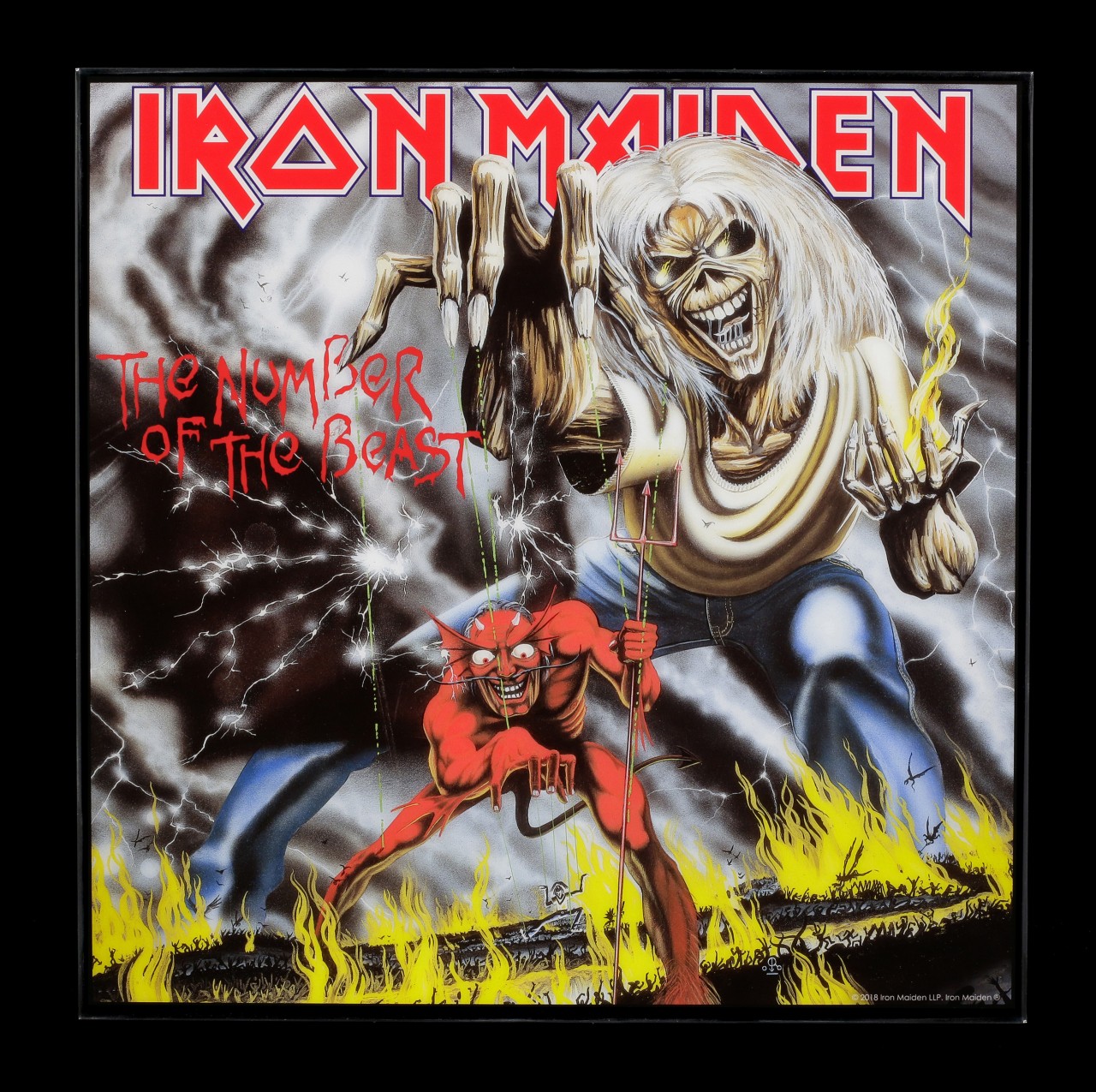 Iron Maiden Hochglanz Bild - The Number of the Beast