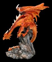 Dragon Figurine - Mikan on Rock