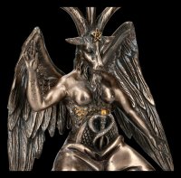 Baphomet Figurine on Pentagram - bronze colored