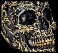 Totenkopf Figur schwarz-gold - Renaissance