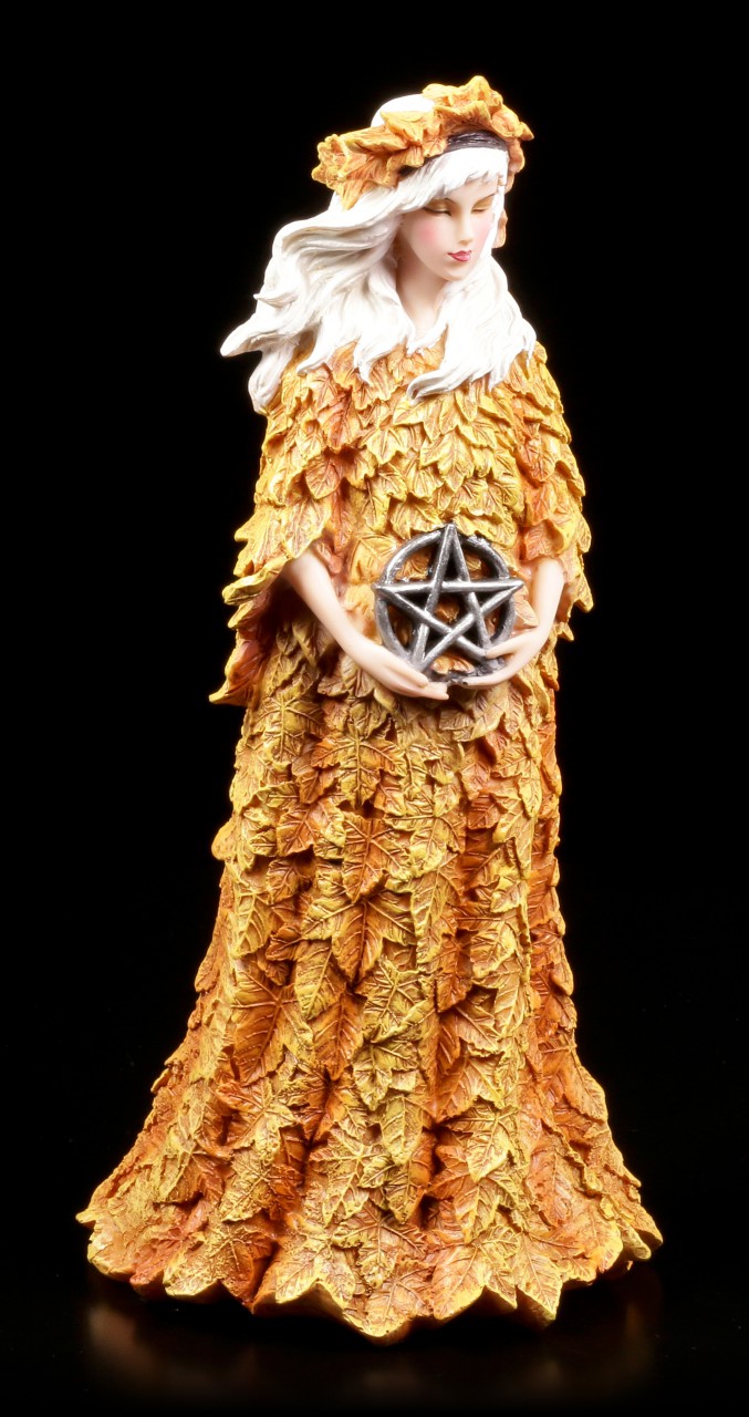Wicca Figur - Autumn mit Pentagramm