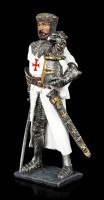 Crusader Figurine with Helmet in Hand
