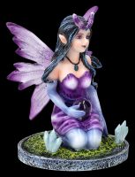 Fairy Figurine small purple - Kristana with Crystals