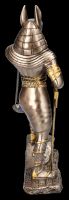 Anubis Figur mit Waage fällt Urteil bronzefarben