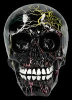 Totenkopf Figur - Blitzschädel Electro mittel