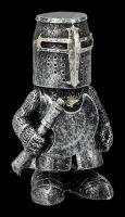 Ritterfiguren - 12 Silberne Ritter in Rüstung