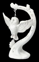 Owl Figurine white - Flight