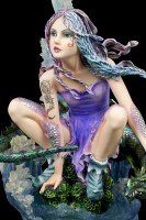 Water Fairy Figurine with Dragon