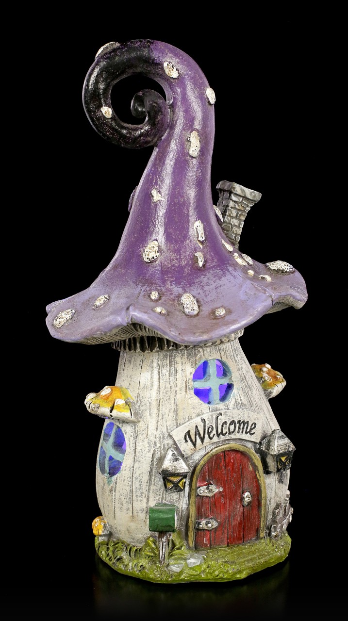 Fairy House with LED - Toadstool Roof