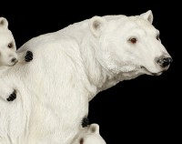 Polar Bear Figurine - Mother with two Youngs
