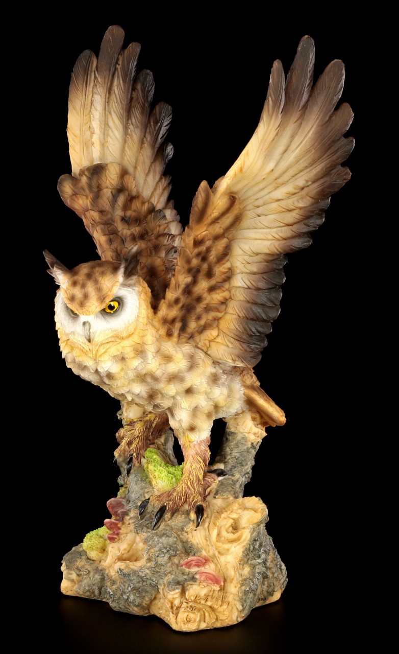 Brown Owl Figurine Flying