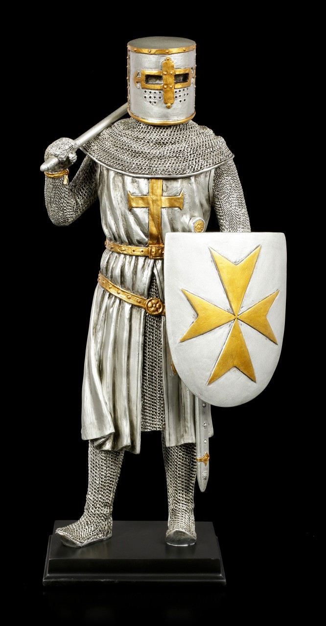 Crusader Figurine with Axe and Shield