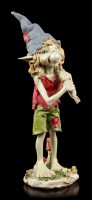 Pixie Figurine - Boy with Bindall over Shoulder