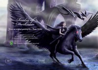 Gothic Grußkarte Pegasus - Realm Of Darkness