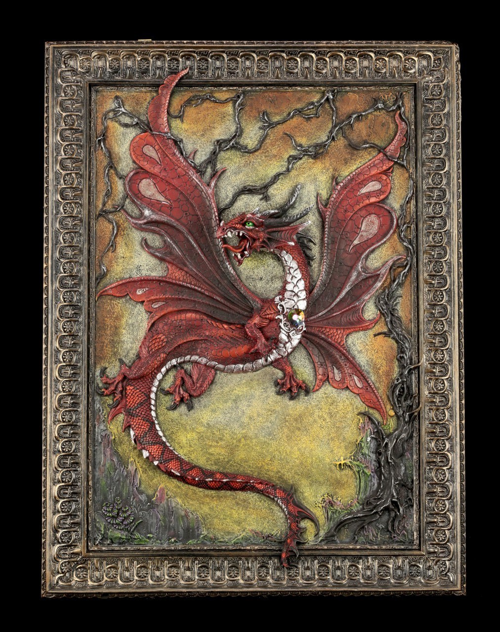 Wall Plaque - Large Rising Dragon Picture
