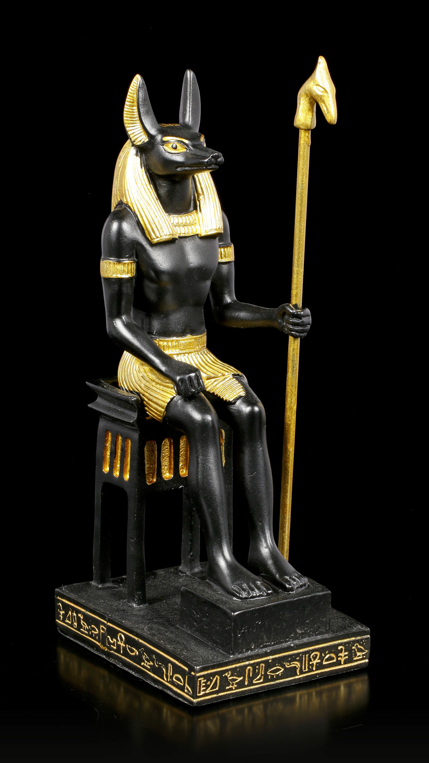 Anubis mit Waage ägyptische Figur Statue MC 90163 