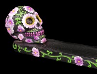 Incense Stick Holder - Sugar Petal Skull