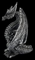 Dragon Figurine - Guardian silver