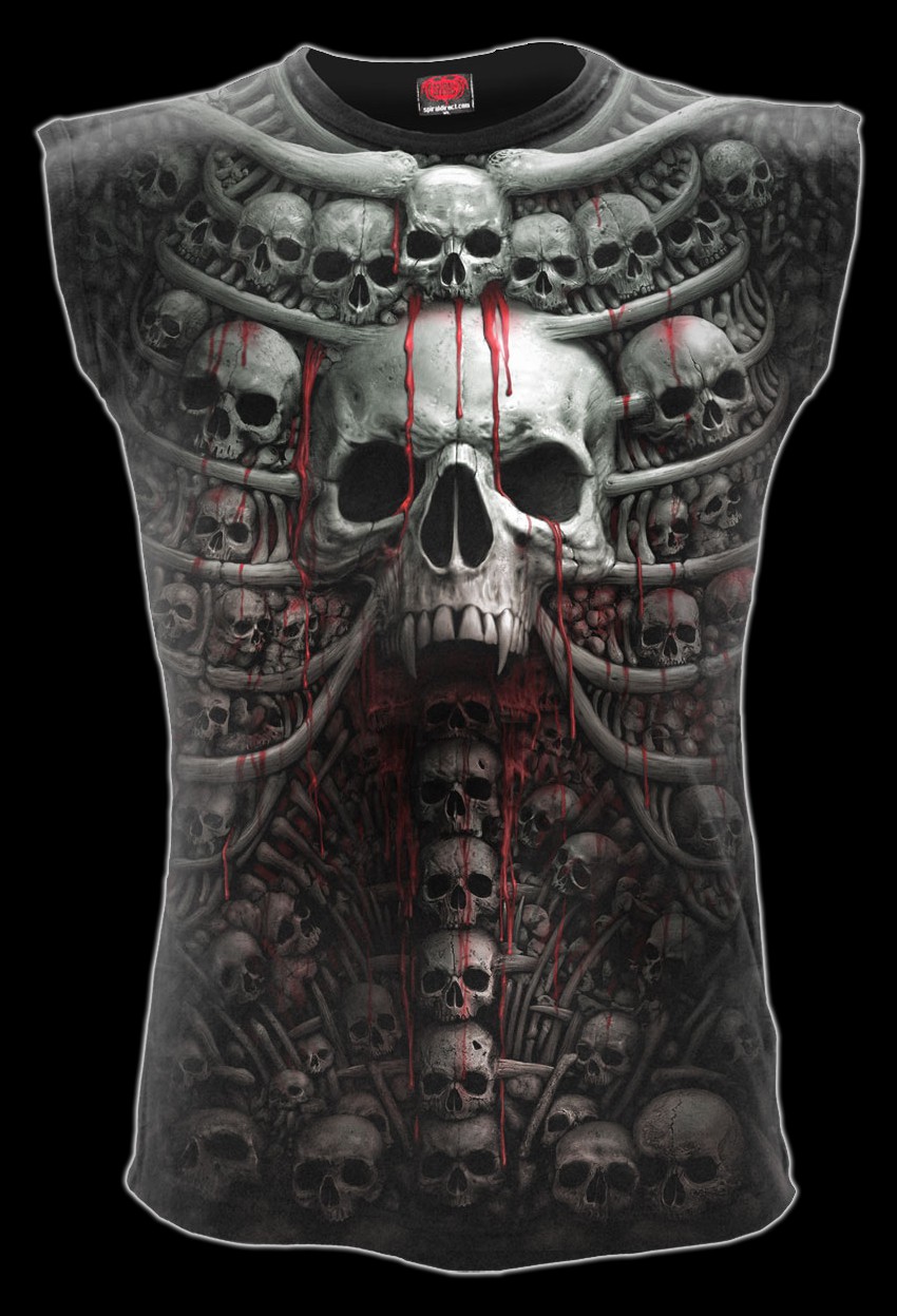 Ärmelloses Totenkopf Shirt - Death Ribs