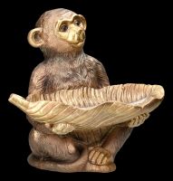 Affen Figur mit Schale