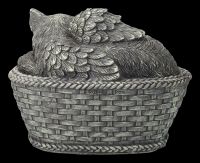 Cat Urn - Lying in Basket