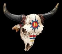 Wall Decoration - Bison Skull with War Paint