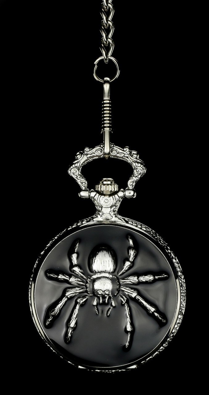 Gothic Pocket Watch - Spider