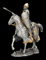 Zinn Figur - Ritter mit Pferd und Lanze