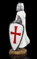 Knight Templar Figurine with Crest Shield
