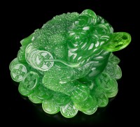 Feng Shui Figur - Geldfrosch jadefarben